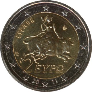Griechenland 2 Euro 2011 - Europa auf Stier*