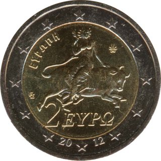 Griechenland 2 Euro 2012 - Europa auf Stier*