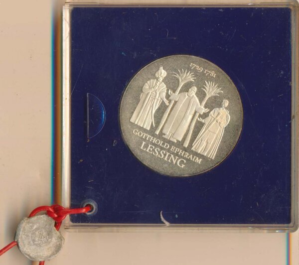 DDR 20 Mark 1979 PP Gottfried Ephraim Lessing Silber verblombt*