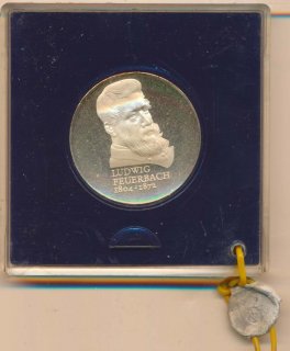 DDR 10 Mark 1979 PP Ludwig Feuerbach Silber verblombt*
