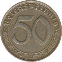 Deutsches Reich 50 Pfennig 1939 J Jaeger Nr 365*