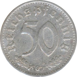 Deutsches Reich 50 Pfennig 1940 G Jaeger Nr 372*