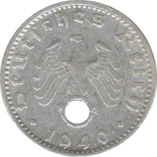 Deutsches Reich 50 Pfennig 1940 G Jaeger Nr 372*