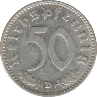 Deutsches Reich 50 Pfennig 1941 D Jaeger Nr 372*