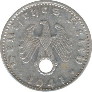 Deutsches Reich 50 Pfennig 1941 D Jaeger Nr 372*
