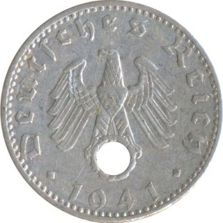 Deutsches Reich 50 Pfennig 1941 F Jaeger Nr 372*
