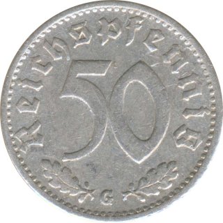 Deutsches Reich 50 Pfennig 1941 G Jaeger Nr 372*