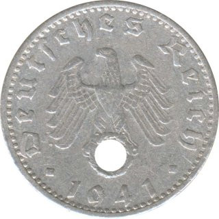 Deutsches Reich 50 Pfennig 1941 G Jaeger Nr 372*