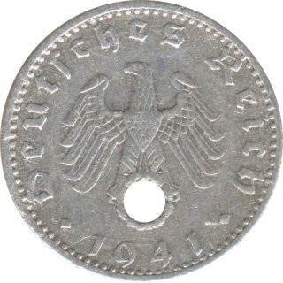 Deutsches Reich 50 Pfennig 1941 J Jaeger Nr 372*
