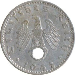 Deutsches Reich 50 Pfennig 1942 D Jaeger Nr 372*