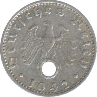 Deutsches Reich 50 Pfennig 1942 F Jaeger Nr 372*