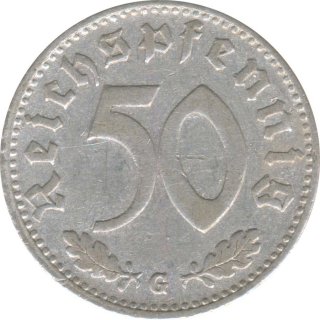 Deutsches Reich 50 Pfennig 1942 G Jaeger Nr 372*