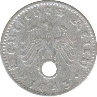 Deutsches Reich 50 Pfennig 1943 D Jaeger Nr 372*
