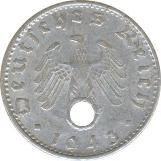 Deutsches Reich 50 Pfennig 1943 G Jaeger Nr 372*