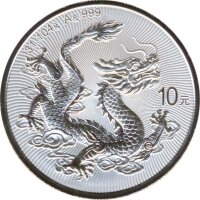 China 2026 - 10 Yuan Drache und chinesische Mauer