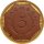 Sachsen 5 Mark 1921 aus  Meissener Steingut*
