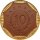 Sachsen 10 Mark 1921 aus  Meissener Steingut*