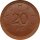 Sachsen 20 Pfennig 1921 aus  Meissener Steingut*