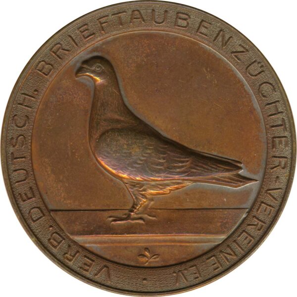 Medaille ohne Jahr Verdand deutscher Brieftaubenz&uuml;chter Bronze