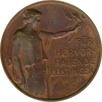 Medaille 1929 Verdand deutscher Brieftaubenz&uuml;chter Bronze