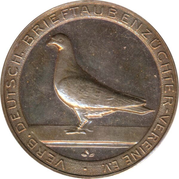 Medaille 1931 Verdand deutscher Brieftaubenz&uuml;chter Silber
