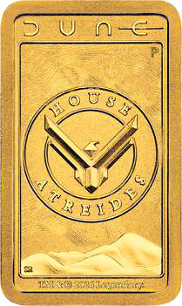 Tuvalu 2026 - Dune - 1 g Goldbarren