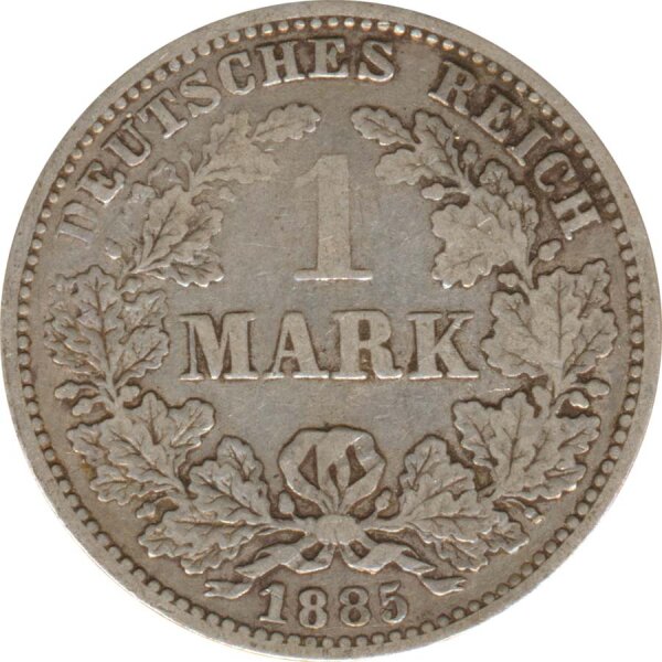 Deutsches Reich 1 Mark 1885 G Silber*