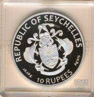 Seyschellen 10 Rupees 2020 PP Olympiade-Tean Silber in Farbe*