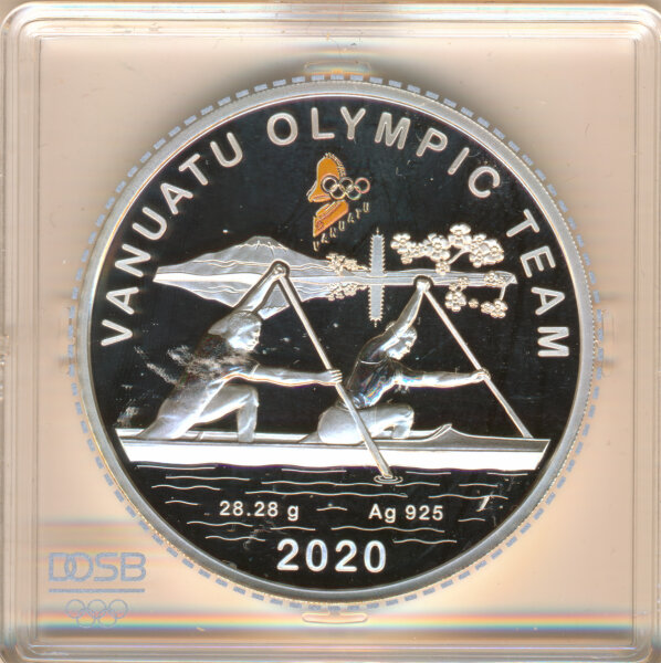 Vanuatu 20 Vatu 2020 PP Olympia-Team Silber in Farbe*