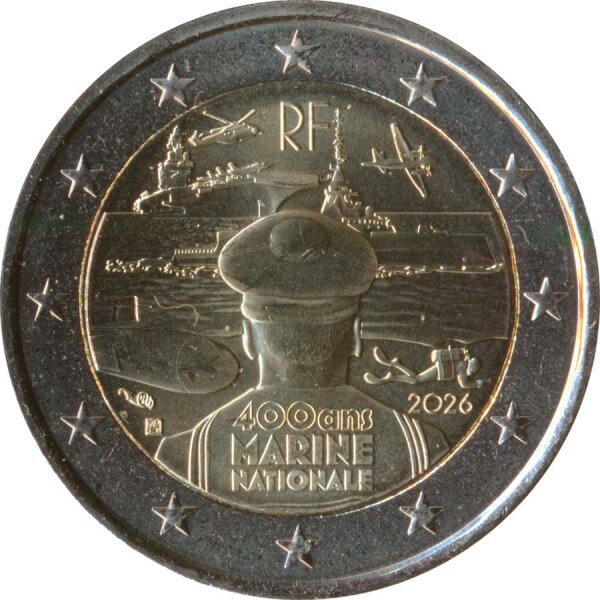 Frankreich 2 Euro 2026 - Franz&ouml;sische Marine
