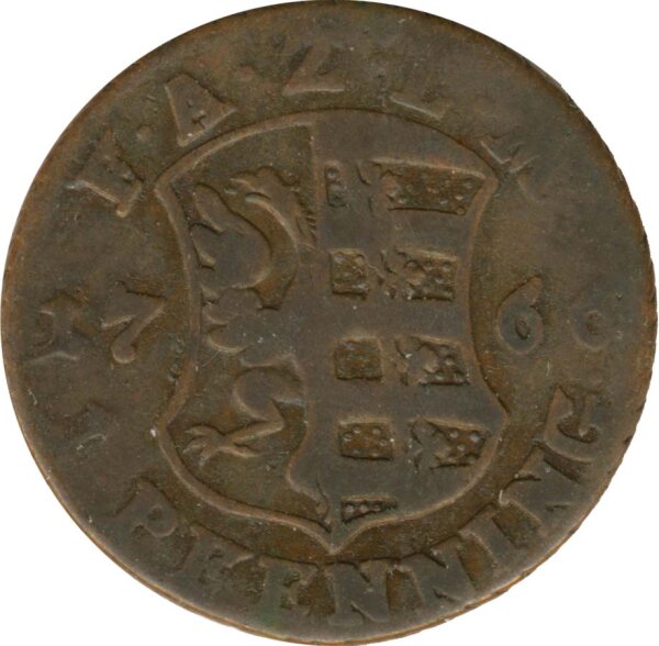 Anhalt-Zerbst 1 Pfennig 1766 A Friedrich August*