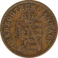 Anhalt 1 Pfennig 1862 A Carl Alexander*