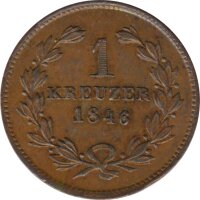 Baden 1 Kreuzer 1846 Leopold*