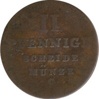 Hannover 2 Pfennig 1831 C Wilhelm IV*