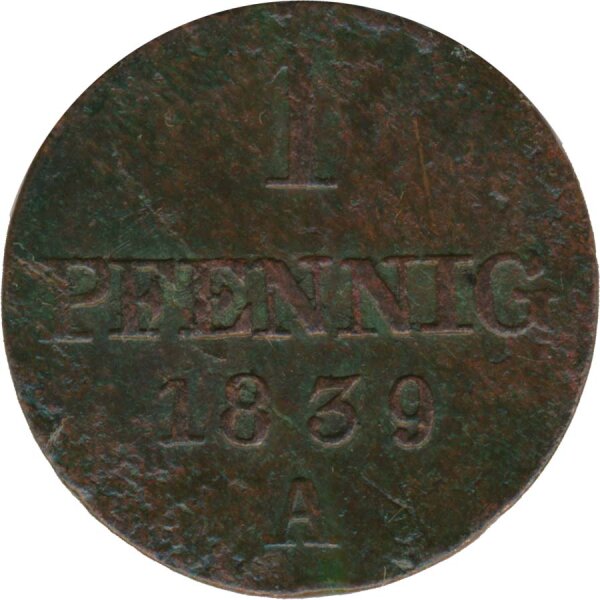 Hannover 1 Pfennig 1839 A Ernst August*