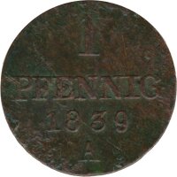 Hannover 1 Pfennig 1839 A Ernst August*
