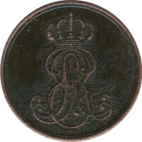 Hannover 1 Pfennig 1847 B Ernst August*