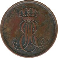 Hannover 2 Pfennig 1849 B Ernst August*