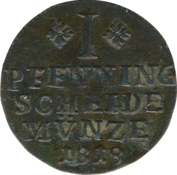 Braunschweig 1 Pfennig 1818 FR Georg IV*