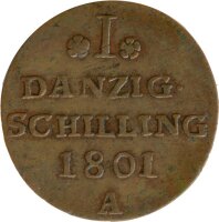 Danzig 1 Schilling 1801 A Friedrich Wilhelm III.*