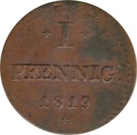 Hessen-Darmstadt 1 Pfennig 1819 Ludwig I*