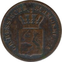 Hessen-Darmstadt 1 Kreuzer 1859 Ludwig III Silber*