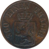 Hessen-Kassel 1 Heller 1862 Friedrich Wilhelm*