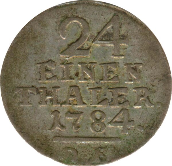 Hessen-Kassel 1/24 Taler 1784 DF Friedrich II*