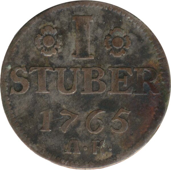 J&uuml;lich-Berg 1 St&uuml;ber 1765 AK Karl Theodor Silber*
