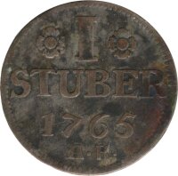 J&uuml;lich-Berg 1 St&uuml;ber 1765 AK Karl Theodor Silber*