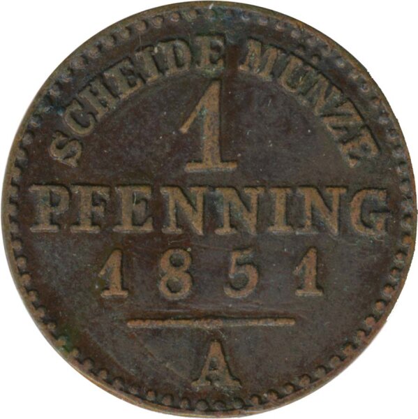 Lippe 1 Pfennig 1851 A Leopold III*