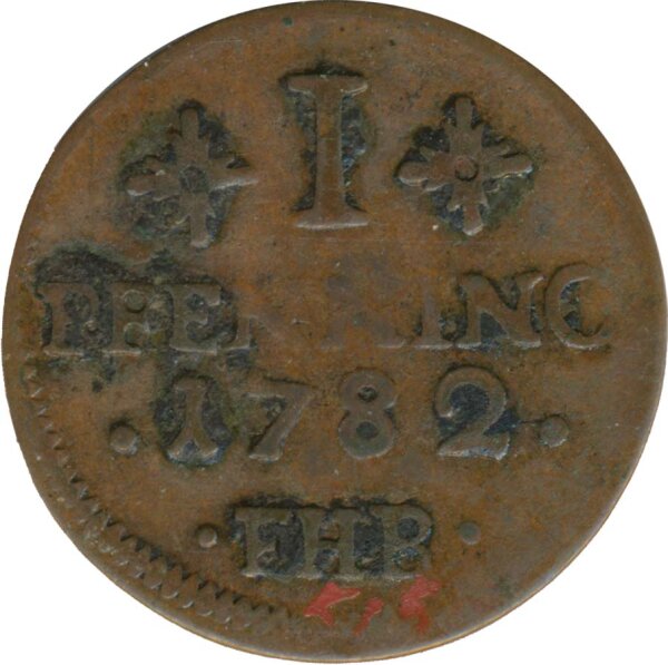 Rostock 1 Pfennig 1782 FHB Stadtwappen*