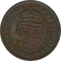 Mecklenburg-Schwerin 5 Pfennig 1872 Friedrich Franz II*