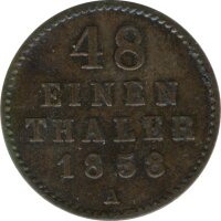 Mecklenburg-Schwerin 1/48 Taler 1858 A Friedrich Franz II...